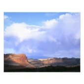 ユタ州キャピトルリーフ国立公園。アメリカ。積雲 フォトプリント (正面)