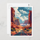 ユタ州キャピトルリーフ国立公園 ポストカード (正面/裏面)