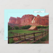 ユタ州キャピトルリーフ国立公園 ポストカード (正面/裏面)
