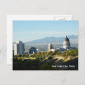 ユタ州キャピトル – ソルトレイクシティ ポストカード (正面/裏面)