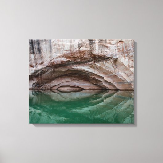 ユタ州グレンキャニオン国家保養区 キャンバスプリント (正面)