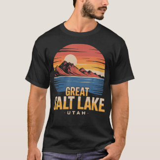 ユタ州グレートソルトレイクのヴィンテージ・レトロな観光地 Tシャツ