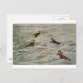 ユタ州グレートソルト湖の浮遊物 ポストカード (正面/裏面)