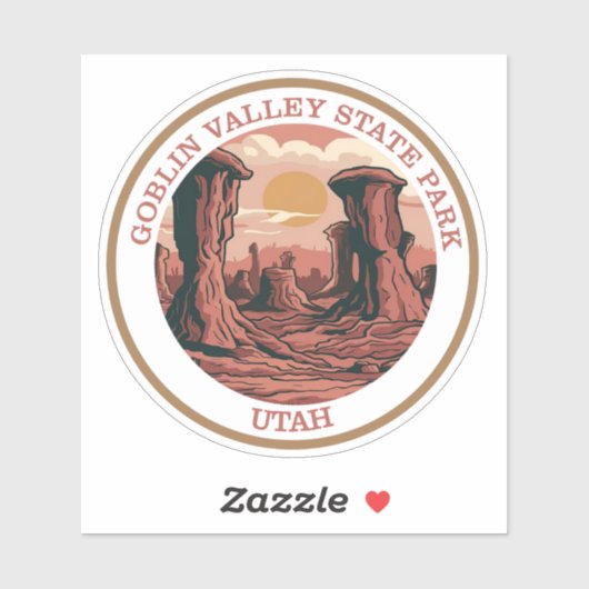 ユタ州ゴブリンバレー州パーク シール (シート)