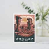 ユタ州ゴブリンバレー州パーク ポストカード (スタンド正面)