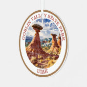 ユタ州ゴブリンバレー州パーク メタルオーナメント (正面左)