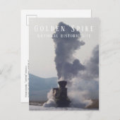 ユタ州ゴールデンスパイクNHSの蒸気機関「ジュピター」 ポストカード (正面/裏面)