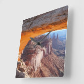 ユタ州サンライズのメサアーチ スクエア壁時計 (傾斜)