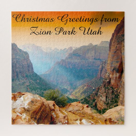 ユタ州ザイオン公園を愛す ジグソーパズル (縦)