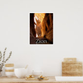 ユタ州シオン国立公園スロットキャニオン ポスター (キッチン)