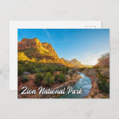 ユタ州シオン国立公園統一された州 ポストカード (正面/裏面)