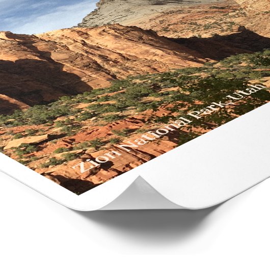 ユタ州シオン国立公園 ポスター (角)