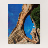 ユタ州シパプ橋。クリスマスの挨拶 ジグソーパズル (縦)