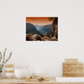 ユタ州ジオンパークの素晴らしい自然風景 ポスター (キッチン)