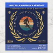 ユタ州スキーパークシティ – マンスキーヤーゴールデン文字 ワインラベル (シングルラベル)