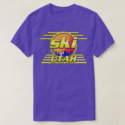 ユタ州スキー80年代 Tシャツ (デザイン正面)