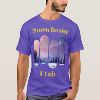ユタ州スノーバンススキー3 Tシャツ