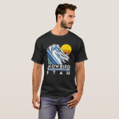 ユタ州スノーバード レトロ スキー Tシャツ (正面フル)
