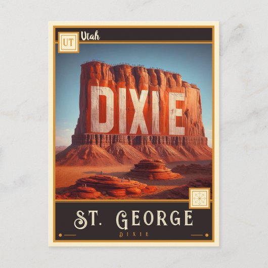 ユタ州セント・ジョージ |ヴィンテージ ポストカード (正面)