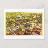 ユタ州ソルトレイクシティの鳥瞰図，ヴィンテージ ポストカード (正面)