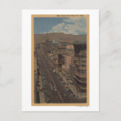 ユタ州ソルトレイクシティ - メインストリートの景観 ポストカード (正面)