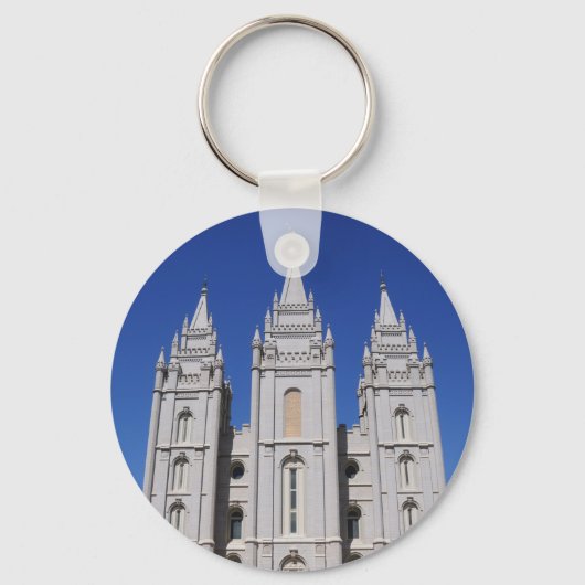 ユタ州ソルトレークシティーにあるモルモン教徒(LDS)寺院 キーホルダー (正面)