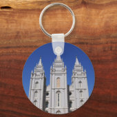 ユタ州ソルトレークシティーにあるモルモン教徒(LDS)寺院 キーホルダー (正面)