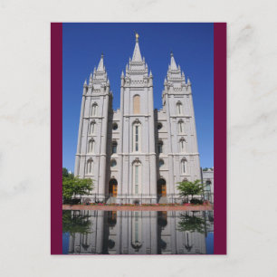 ユタ州ソルトレークシティーにあるモルモン教徒(LDS)寺院 ポストカード