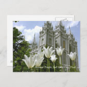 ユタ州ソルトレークシティーのモルモン寺 ポストカード (正面/裏面)