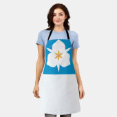 ユタ州ソルトレークシティー国旗 エプロン (着用した状態)