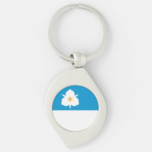 ユタ州ソルトレークシティー国旗 キーホルダー (正面)