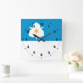 ユタ州ソルトレークシティー国旗 スクエア壁時計 (ホーム)