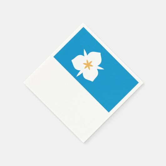 ユタ州ソルトレークシティー国旗 スタンダードカクテルナプキン (角)