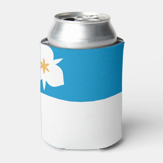 ユタ州ソルトレークシティー国旗 缶クーラー (缶正面)