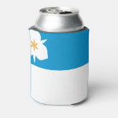 ユタ州ソルトレークシティー国旗 缶クーラー (缶裏面)
