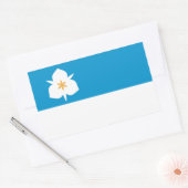 ユタ州ソルトレークシティー国旗 長方形シール (封筒)