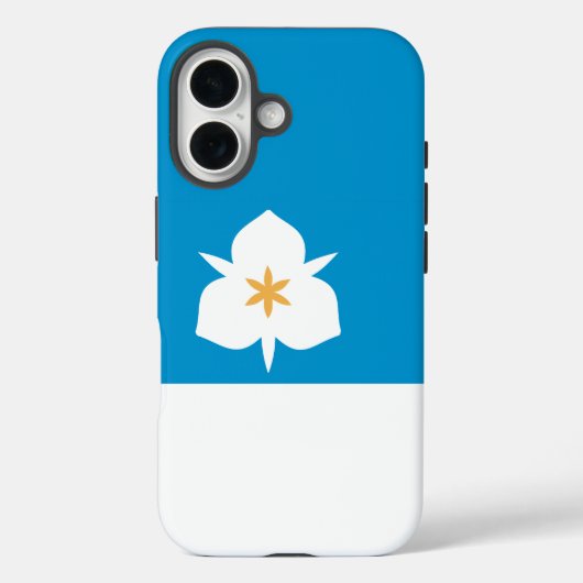 ユタ州ソルトレークシティー国旗 Case-Mate iPhoneケース (裏面)