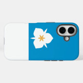 ユタ州ソルトレークシティー国旗 Case-Mate iPhoneケース (裏面 (横))