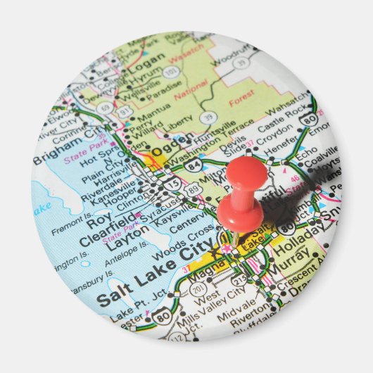 ユタ州ソルトレークシティー マグネット (正面)