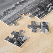 ユタ州ソルトレークシティー – 白黒 – 8x10インチ ジグソーパズル (側面)