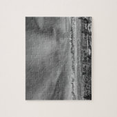 ユタ州ソルトレークシティー – 白黒 – 8x10インチ ジグソーパズル (縦)