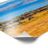 ユタ州ソルト素晴らしレイク放牧バッファロー フォトプリント (角)