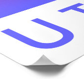 ユタ州ダウンヒルスキー ポスター (角)