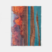 ユタ州ドミニグエズビュッテ&レイクパウエル フリースブランケット (正面)