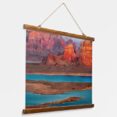 ユタ州ドミニグエズビュッテ&レイクパウエル 吊り下げ型タペストリー (傾斜あり)