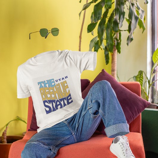 ユタ州ニックネームワードアート Tシャツ