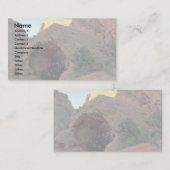 ユタ州ハリケーンのすぐ北の赤い岩のアーチ 名刺 (正面/裏面)