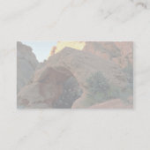 ユタ州ハリケーンのすぐ北の赤い岩のアーチ 名刺 (裏面)