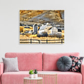 ユタ州パークシティのオグソープバーン キャンバスプリント (インサイチュ (リビング))