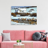 ユタ州パークシティのマッポリン・ファーム キャンバスプリント (インサイチュ (リビング))